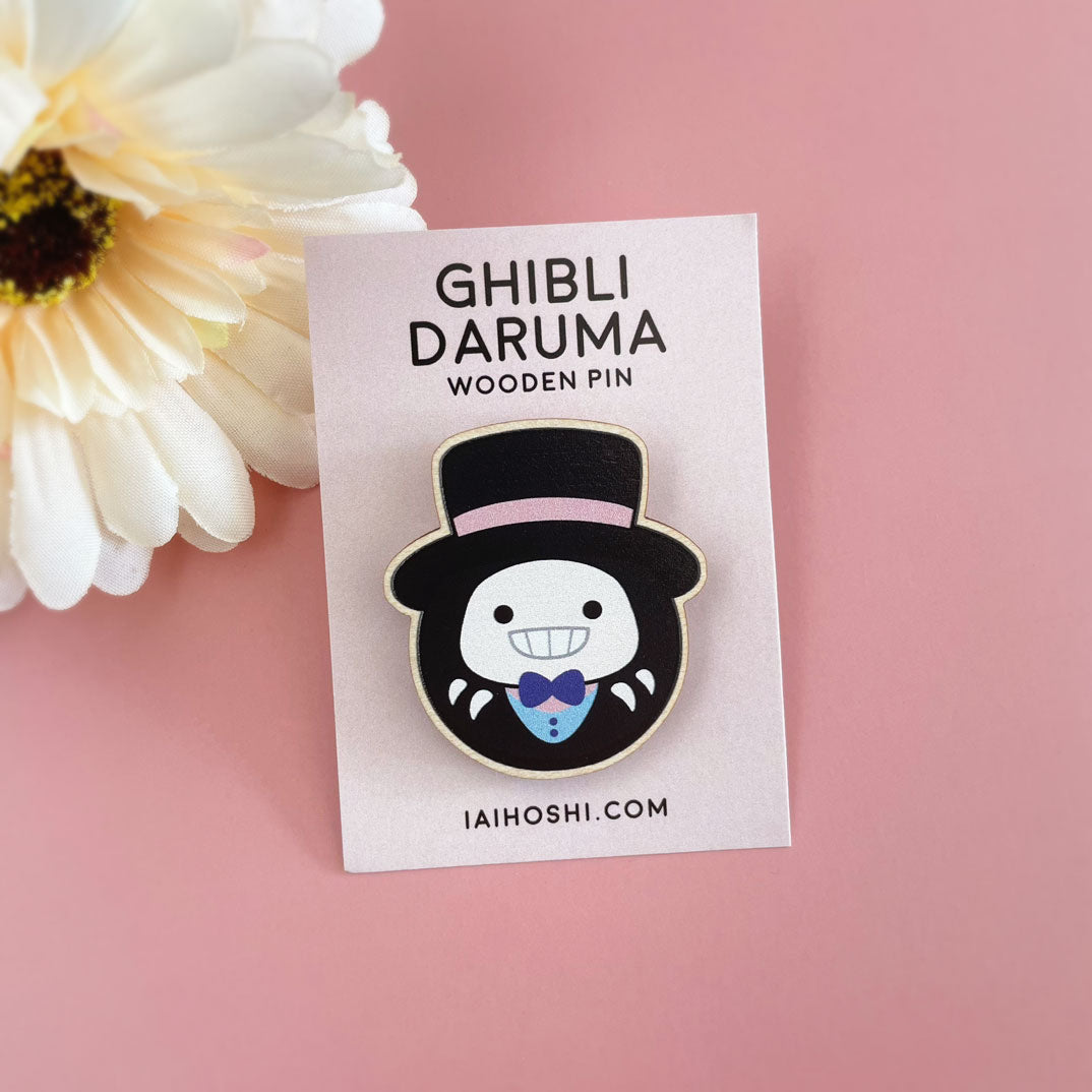 Wooden Pin: Daruma