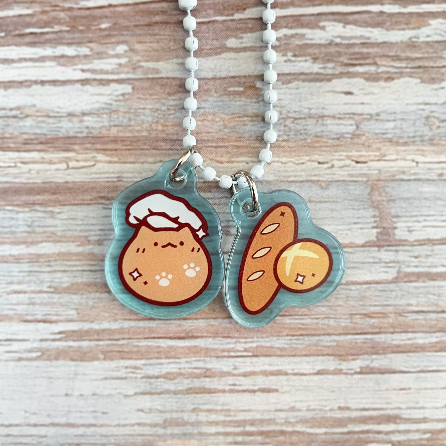 Acrylic Charms: Bread