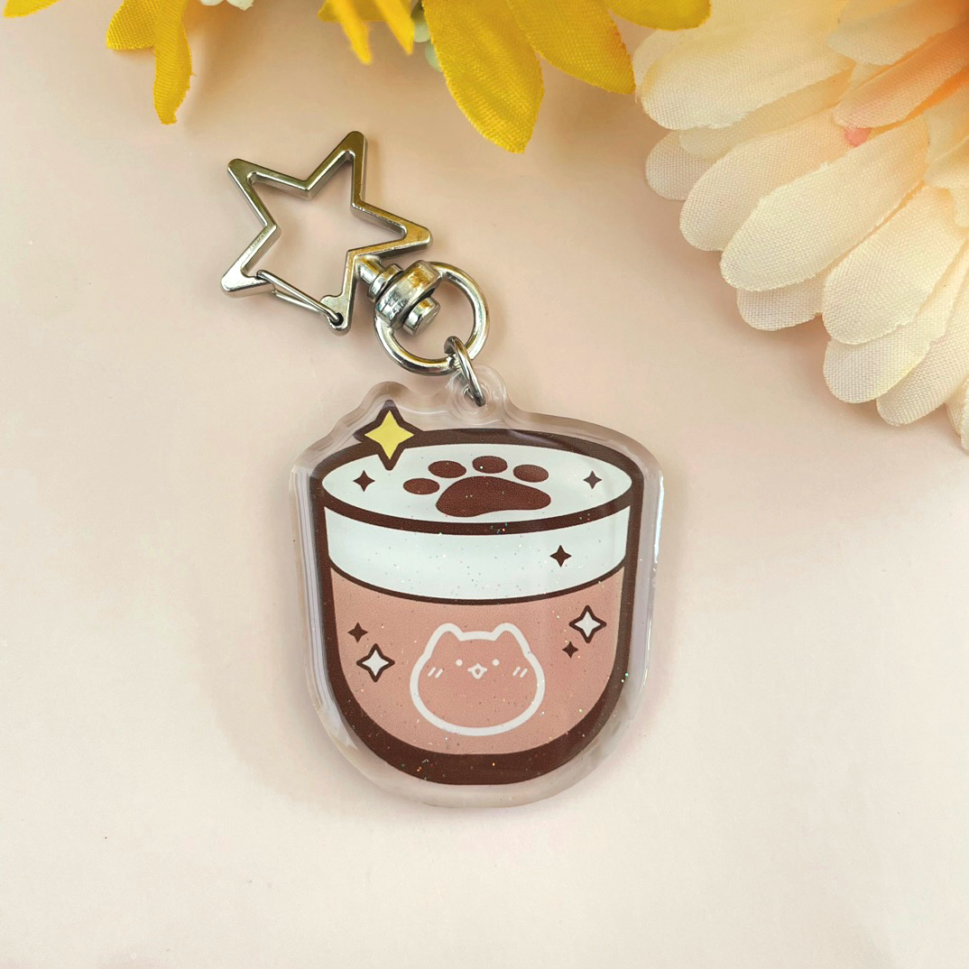 Latte Keychain: Chocolate