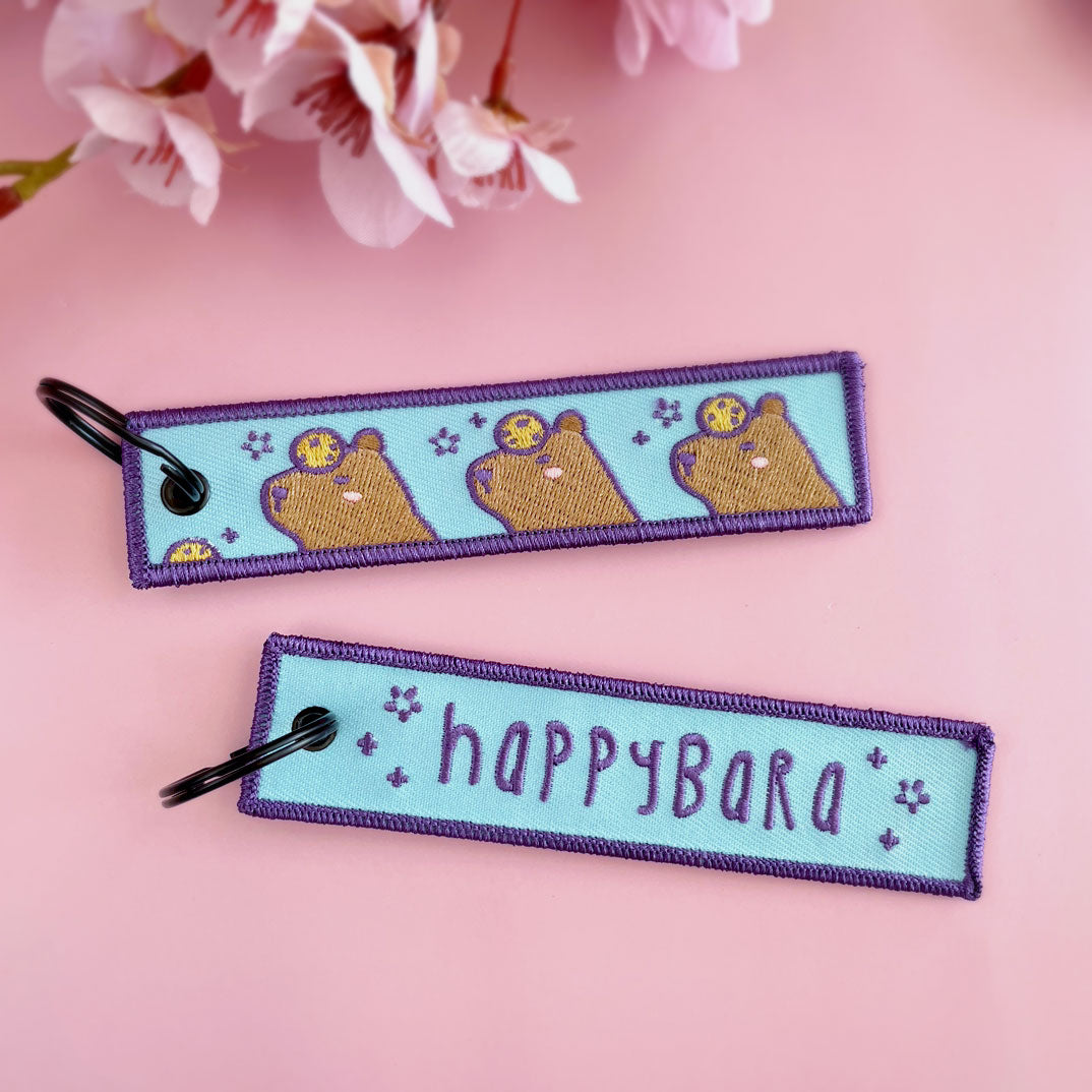 Fabric Keyring: Happybara