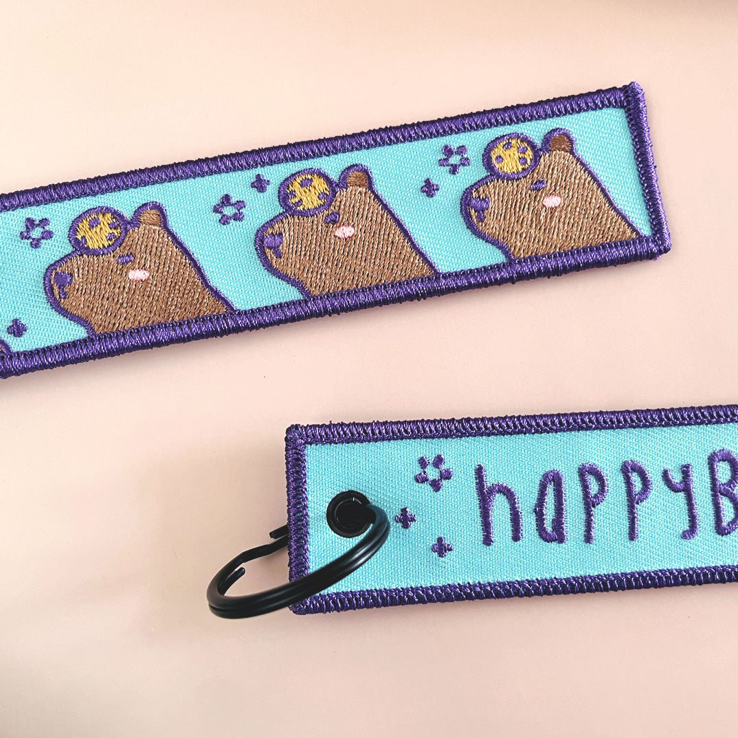 Fabric Keyring: Happybara