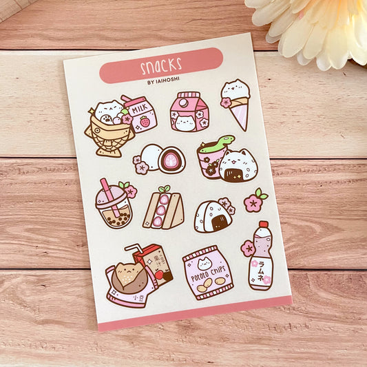 Snacks: Sticker Sheet