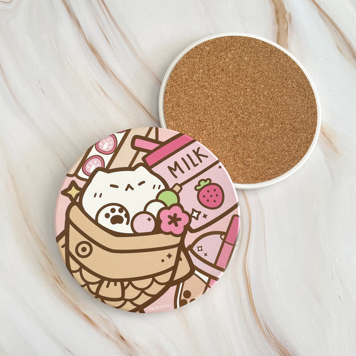 Taiyaki Cat Coaster