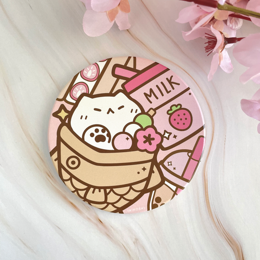 Taiyaki Cat Coaster