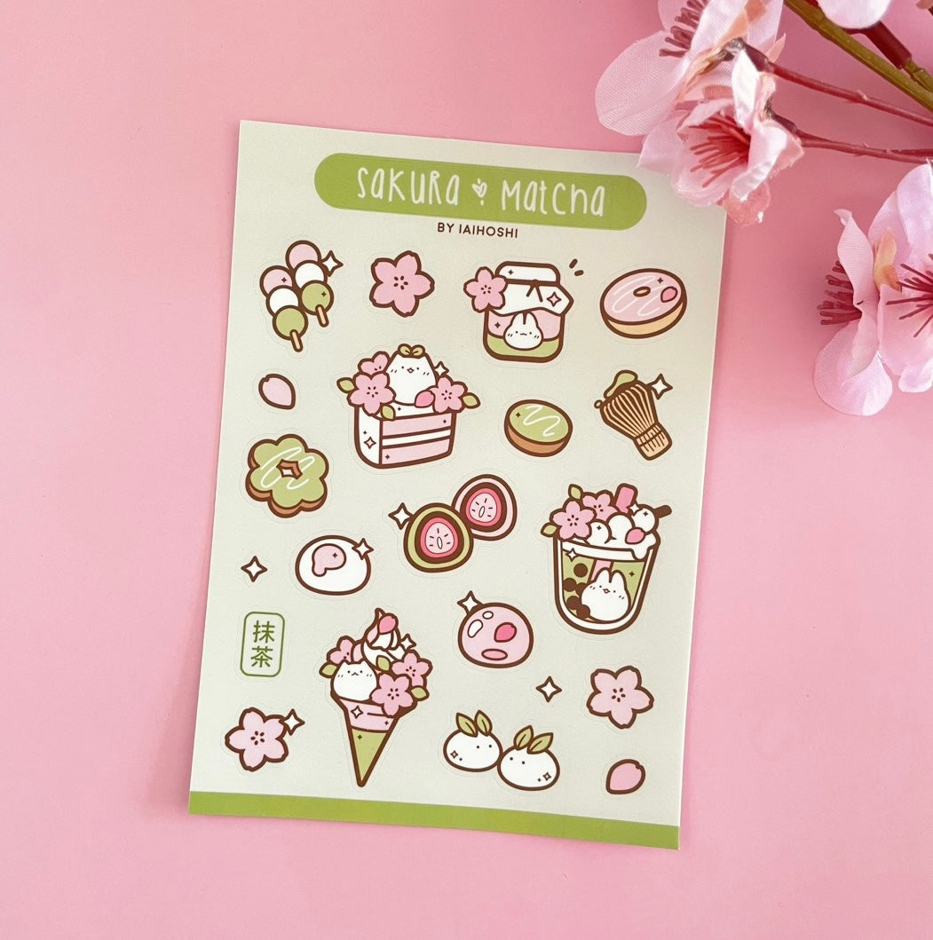 Sakura & Matcha III: Sticker Sheet