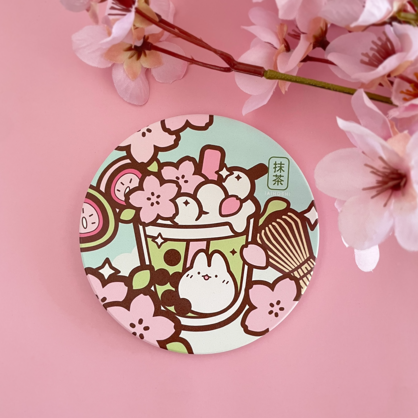 Sakura Boba Tea Coaster