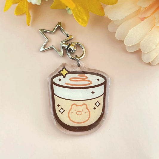 Latte Keychain: Caramel