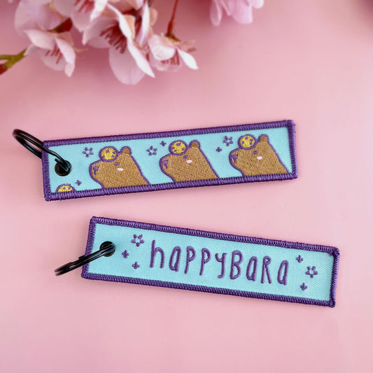 Fabric Keyring: Happybara